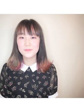 ヘア ミーツ ドレス プレローマ(HAIR meets dress pleroma) 裾カラー×ユニコーン