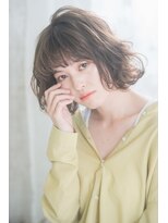 ヴァンクシー バイ ルナ(VANKCY by Luna) アッシュブラウン 外ハネボブ 伸ばしかけ 向ヶ丘遊園 20代 30代