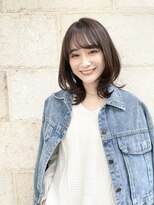 ギンザカミノア 高崎店(GINZA CAMINOIA)&nbsp;フェザーバングのくびれミディ　ロングウルフ