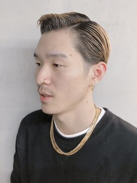 フランクスバーバーリザーブ 人形町店(FRANK’S BARBER RESERVE) 七三オールバックテーパーフェード　ｙ