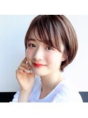 ショートボブ/大人巻き/ぷつっとボブ/ナチュラルモード/銀座駅