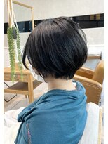 ザザ シンジュク(ZA/ZA shinjuku) シンプルショートボブ/大人女子黒髪ショート/ツヤ髪艶髪