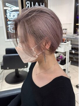 ヴェイン 渋谷(vain) ラベンダーピンク ボブショート