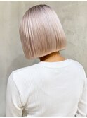 ホワイトブロンド_チェリーブラウンフェミニンロング_ba366732
