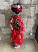 七五三着付けヘアセット日本髪アップキッズヘアガーリー