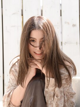 ロアー ヘアー マックイーン 流山おおたかの森店(RAWR hair McQueen) 【RAWR】髪質改善×フェザーバング_ストレートヘア