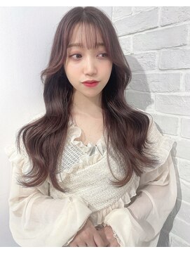 リコバイアフロート(riko by afloat) ピンクブラウン/ピンクベージュ/韓国ヘア/レイヤーロング