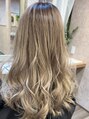 モニカ 横須賀中央店(Monica)&nbsp;２回ブリーチ後のベージュカラー！根元が伸びてもおしゃれに♪