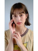 肩上切りっぱなしボブ/外ハネ/ナチュラルボブ/ミニボブ
