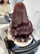 ランテルディ 渋谷(LANTERDIT)&nbsp;艶感　ピンクブラウン　顔周りカット　透明感カラー　ロングヘア