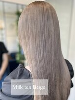 ダブル アンダーバー サロン(W_SALON) 【W_SALON 河原町】透明感カラー/Milk tea Beige