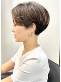 刈り上げショートショートカット前髪なしハンサムショート