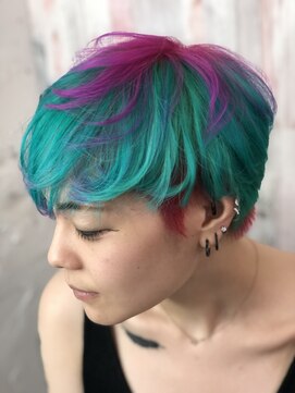 ルリアン 元住吉店(Le'lien) 3色で作るアシンメトリーショート！[元住吉美容室]