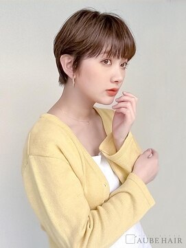 オーブヘアー アリーナ 会津若松店(AUBE HAIR alina) 20代・30代_似合わせ暗髪ショート