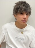 アッシュブラックカルマパーマベリーショートダークアッシュ