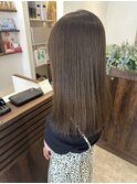 切りっぱなしロング/ダークブラウン