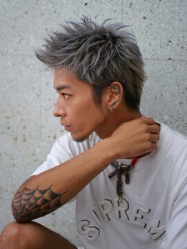 リップス レイ ギンザ(LIPPS Ray GINZA) シルバーカラージェット　かき上げヘア