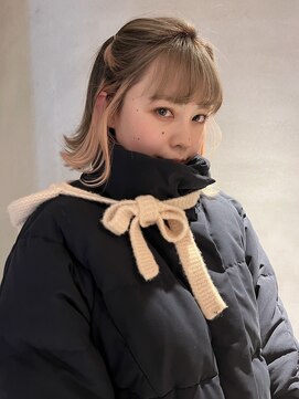 ペレ 梅田(PELE) 前髪/アンブレラカラー/こなれミディ/イメチェン/ウェーブパーマ