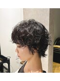 【しっかりリッジを効かせた大人可愛い】ショートウルフstyle