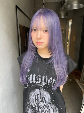 ジーナ(XENA) ハッシュカット ラベンダーブルーカラー