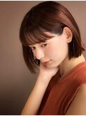 イメチェン/ホワイトブロンド/外ハネボブ/ワイドバング/表参道