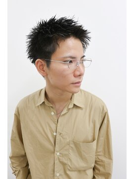 モリゲン フェローシップ レグ(MORIGEN fellowship REGU) メンズカットアップバングスパイキーショートブルーブラック0805