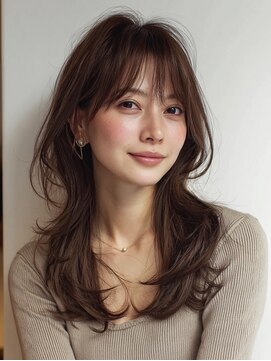 ハーツ(Heart's) ロング×白髪ぼかしカラー３０代４０代５０代６０代