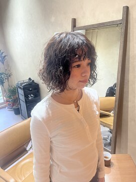 アンドザピープル(and the people) curly perm