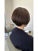 丸みショート×フェイスレイヤー