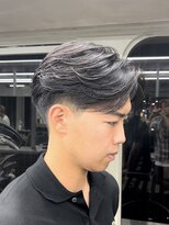 ニコ トウキョウ ロジック(nico TOKYO Logic)&nbsp;センターパートニュアンスパーマフェザーパーマ