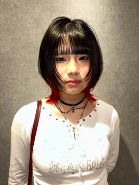 ノブレス(NOBLESSE) ウルフカット×インナーカラー