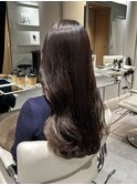 ワンカラーで透明感ブラウン