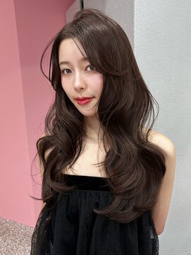 ボタン シブヤ(VOTAN SHIBUYA) オリーブブラウン/レイヤーカット/透明感カラー/韓国ヘア