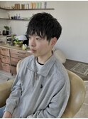 メンズショートマッシュ×ツイストスパイラルパーマ