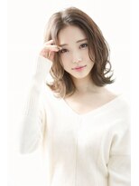 モナザスカイ 栄(MONA the SKY)&nbsp;【MONA】くびれヘア/ミディアムレイヤー/シナモンベージュ