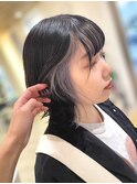 【インナーカラー特集】ブラック×シルバー