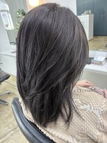 ネイビー(Navy)&nbsp;アッシュグレージュ/ミディアムレイヤー