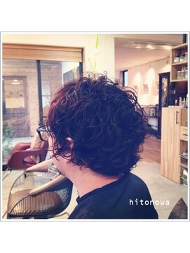 ヒトノワ ヘアアンドシェービングエステ(hitonowa) 個性派スパイラルパーマ！