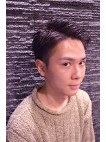 ヒロギンザ 浜松町店(HIRO GINZA)&nbsp;ツーブロックビジネスショートレイヤーかき上げコンマヘア