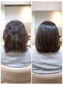 【酸性縮毛矯正】ダメージヘアにもおススメ☆柔らかストレート