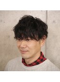 春にピッタリ!大人のスパイラルマッシュスタイル