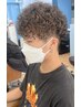 【目立ちたい方、特殊系パーマ】　カット+ツイストパーマ18500円