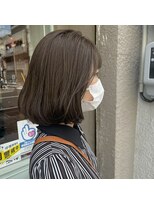 アルマヘアー(Alma hair by murasaki)&nbsp;◎Aラインボブのマットベージュカラー◎