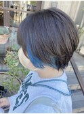 マッシュショート/アッシュカラー/グレージュ