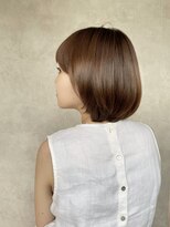 メゾンドイギー(MAISON de IGGY)&nbsp;大人かわいい透け感マロンベージュ＃マッシュショート#ボブ