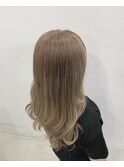 脱白髪染めカラー ミルクティーベージュ