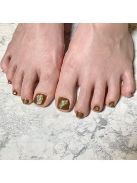 西本整髪 フットインクネイル　ラテ　ニシモトネイル