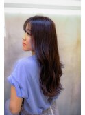 【札幌/impression佐藤】ロングレイヤー/ダークグレージュ