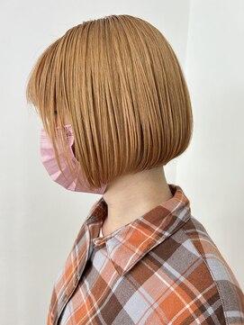 ヘッズ 本八幡店(HEADS) ショート 大人ショート マチルダボブ ピンクベージュ