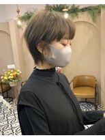 グリン 栄(grin)&nbsp;マッシュショート×オリーブベージュ